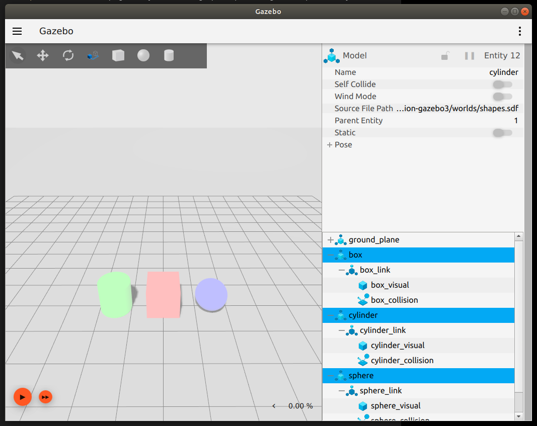 Selecting multiple entities from the entity tree