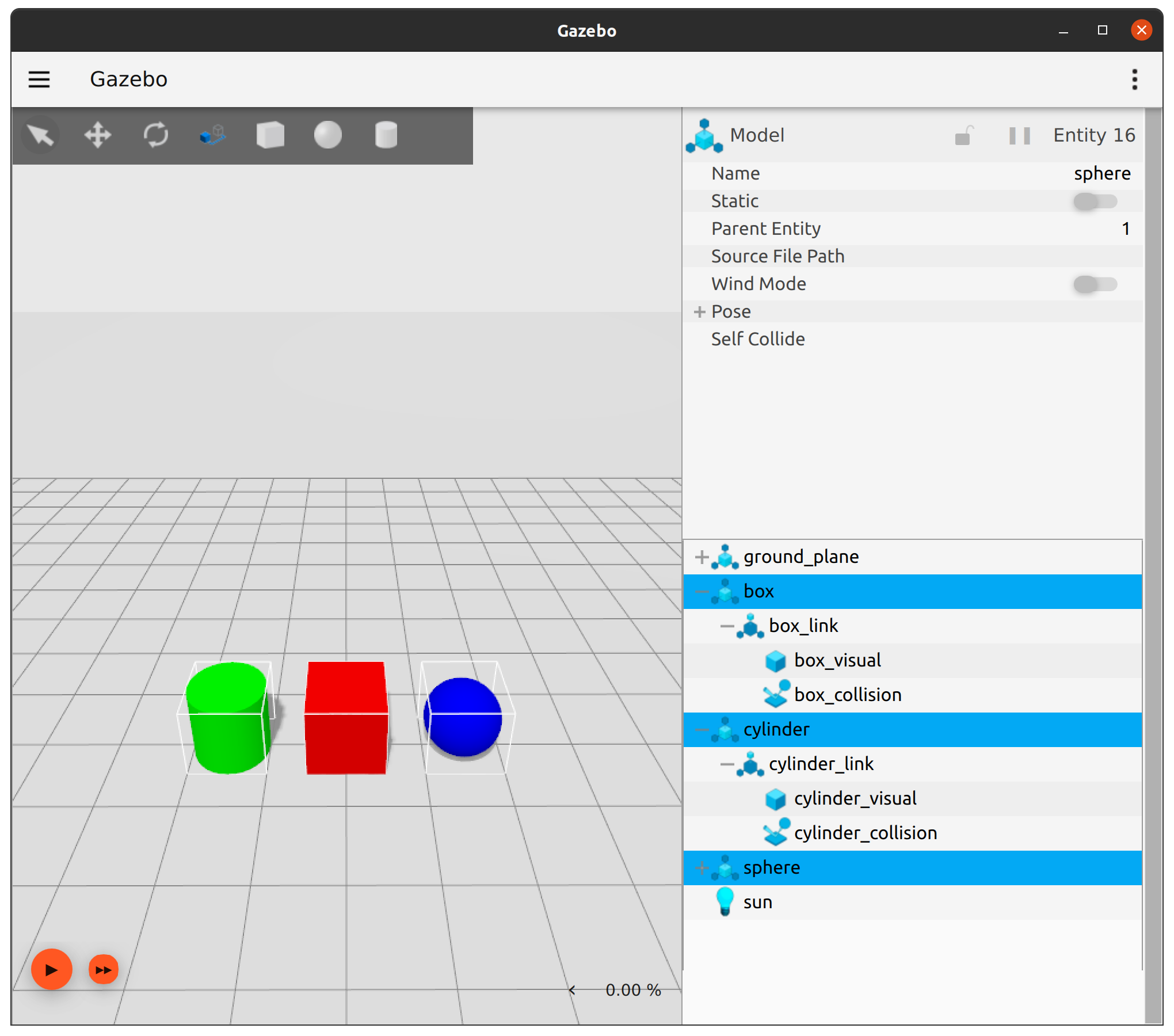 Selecting multiple entities from the entity tree