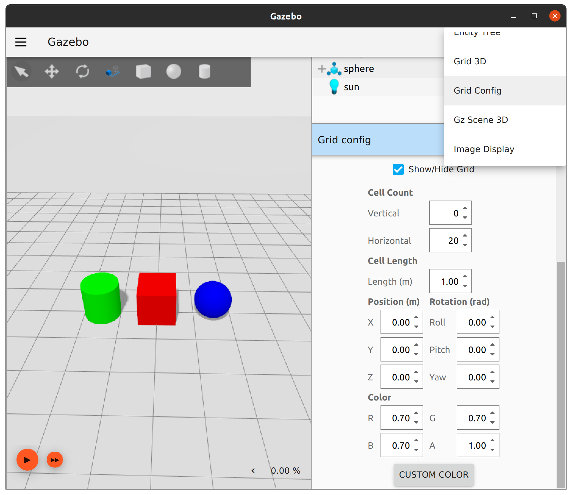 Select Grid Config