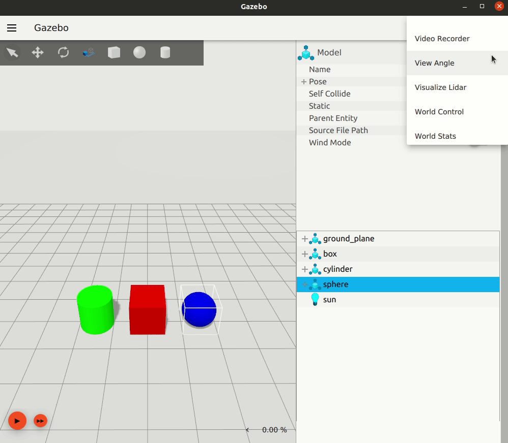 View angle for multiple entities