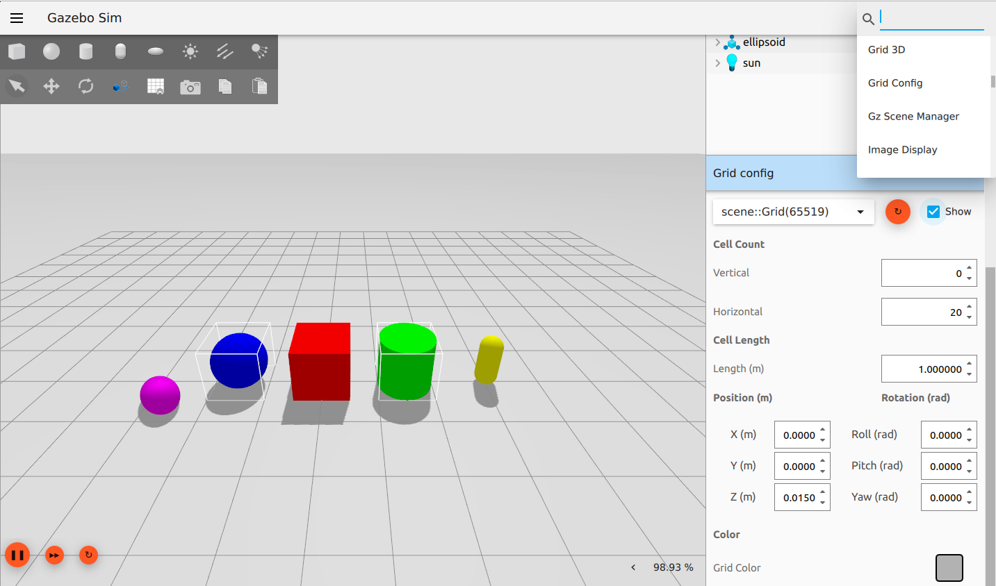 Select Grid Config