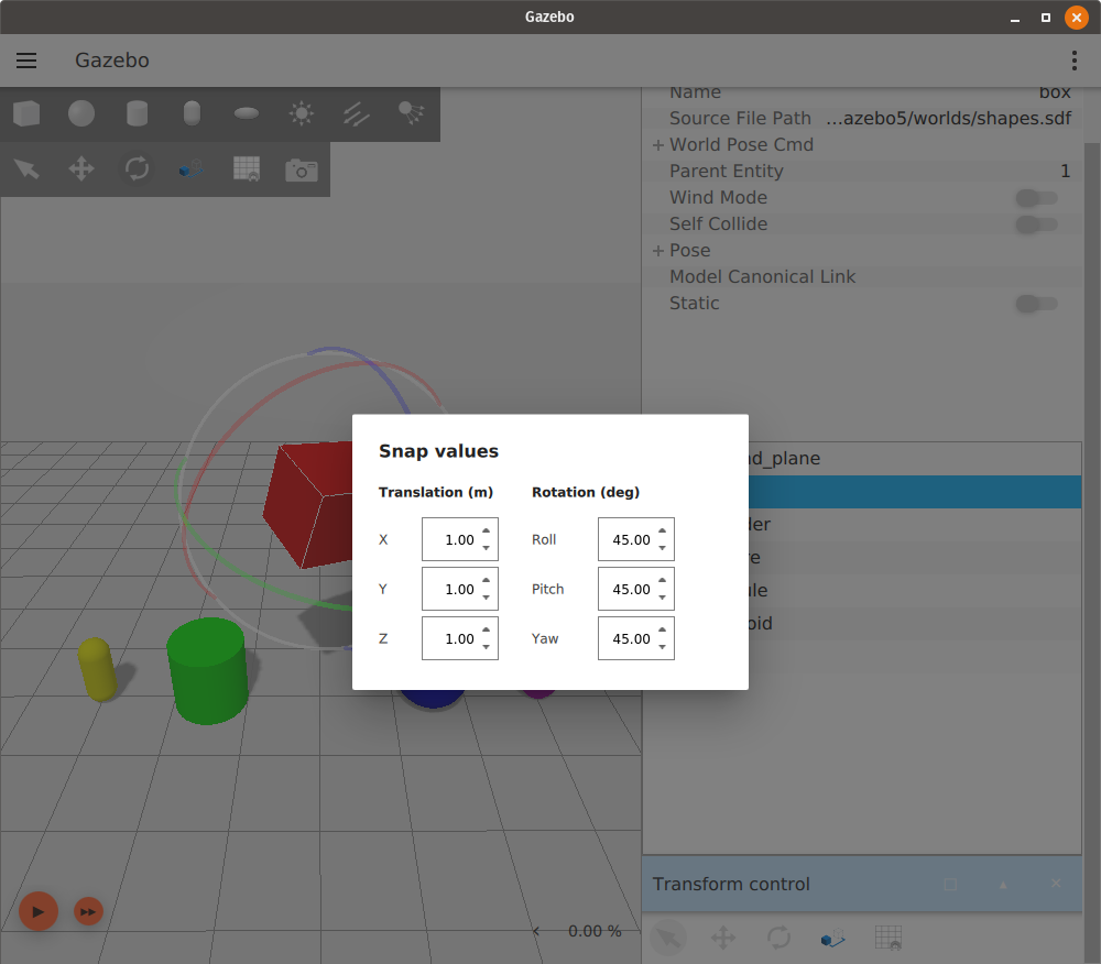 Custom snap values