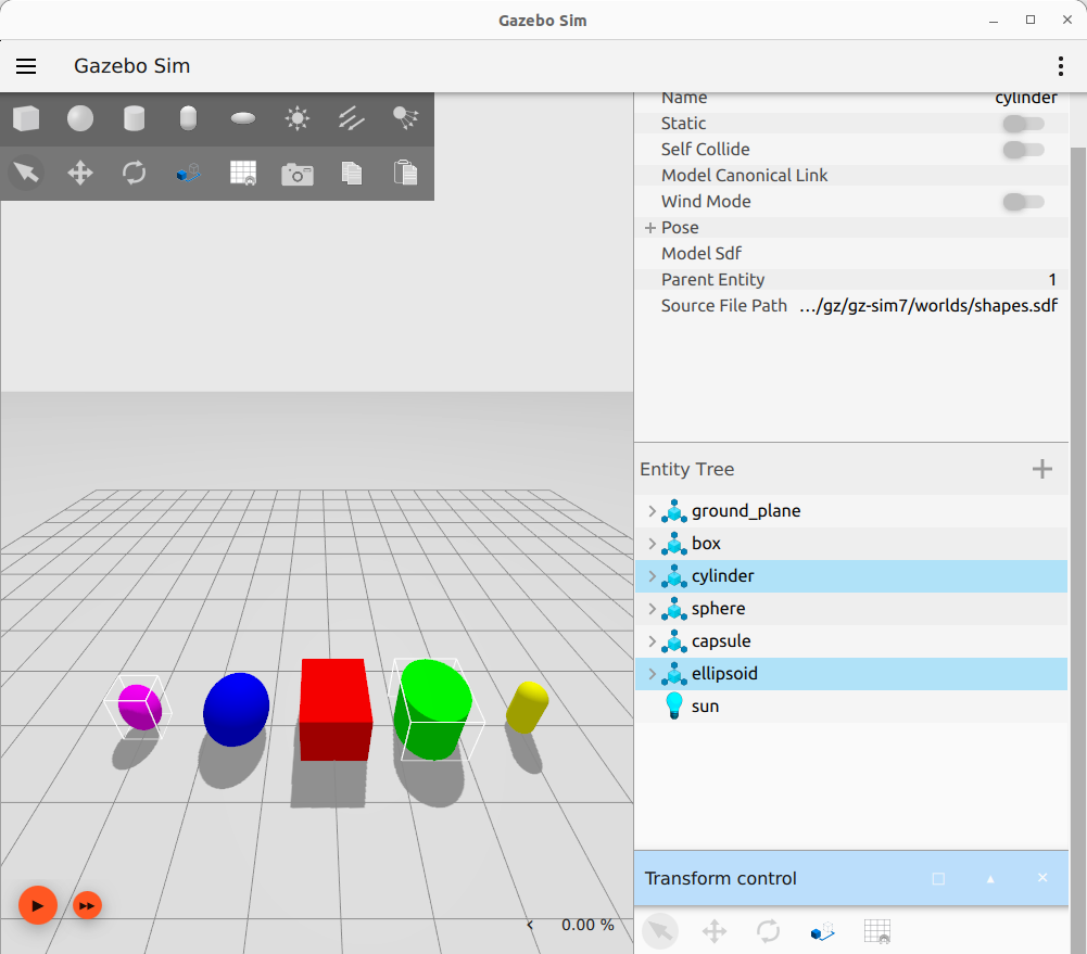 Selecting multiple entities